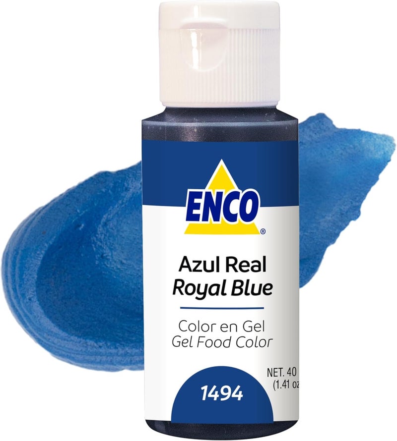 ENCO Royal Blue Gel Food Coloring 1.41 oz - Image 1